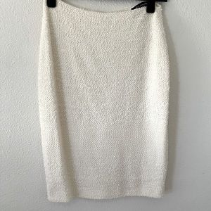 St.John Knit White Pencil Skirt